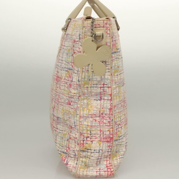 CHANEL Hand Bag Canvas 2way Pink Silver CC Auth 133090 - Picture 5 of 16